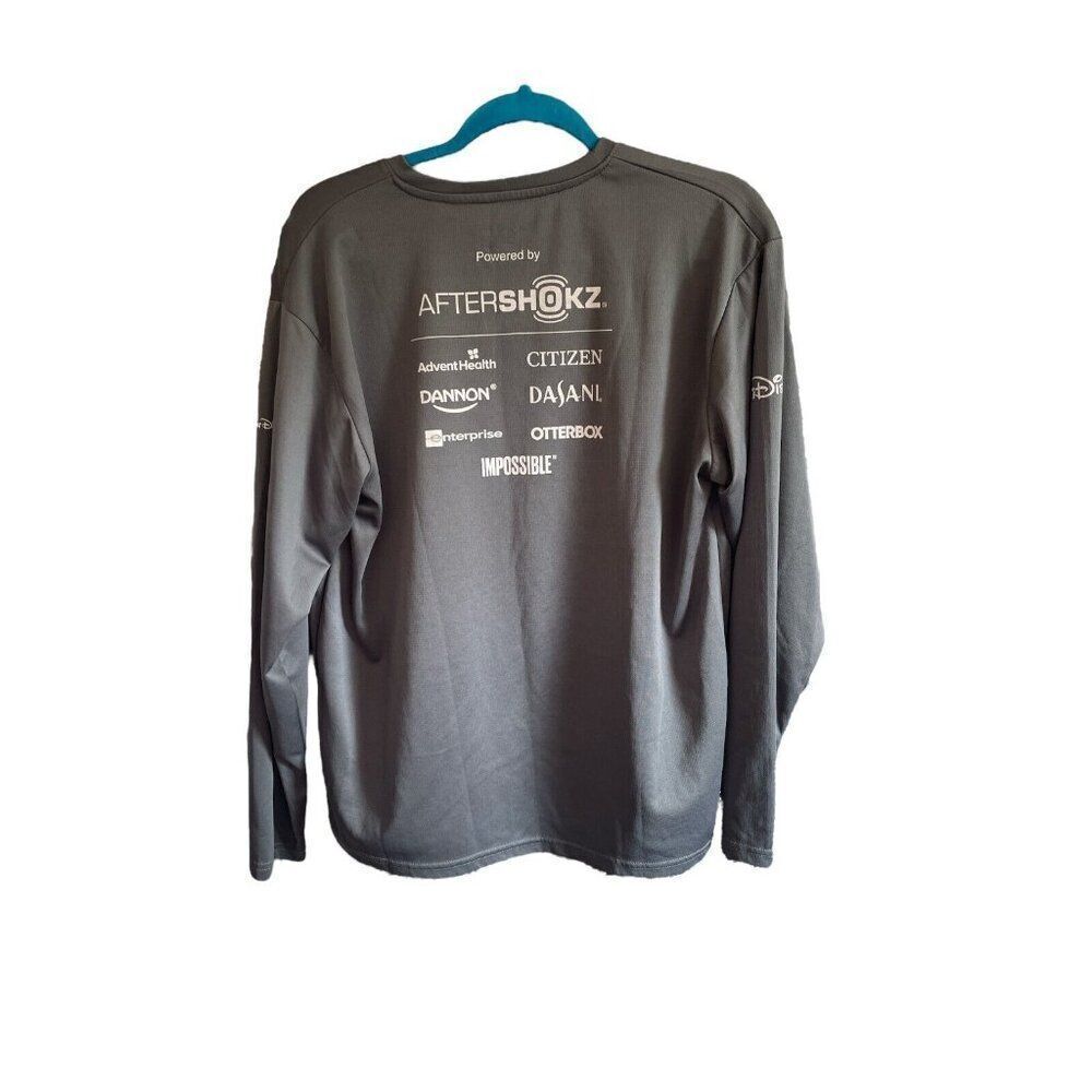 RunDisney Ursula Shirt Adult L Gray Long Sleeve Two Course Challenge 19.3 2021 - Picture 5 of 7